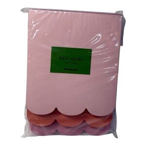 kate spade new york Scallop Stacked Notepad – Pink – New Sealed